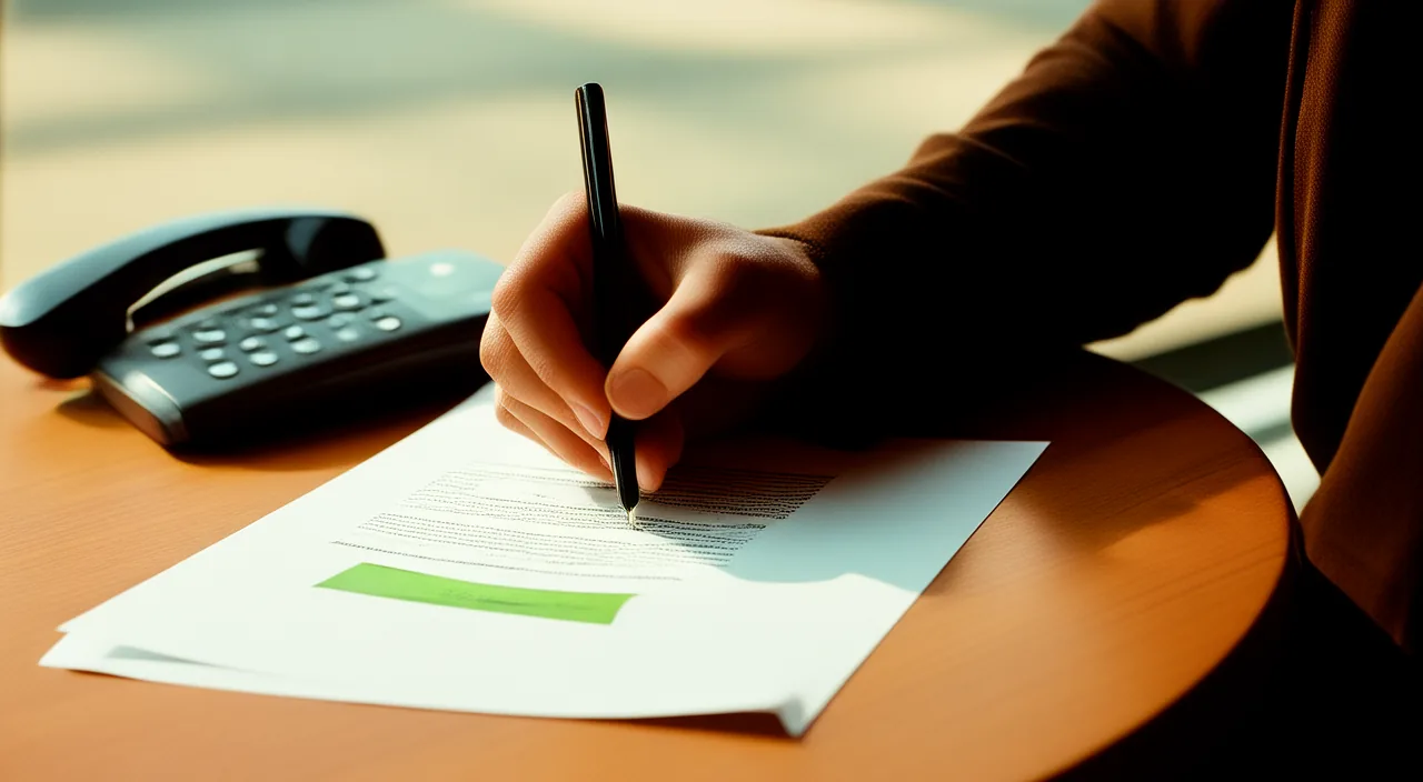 An athlete's hand signing a paper agreement